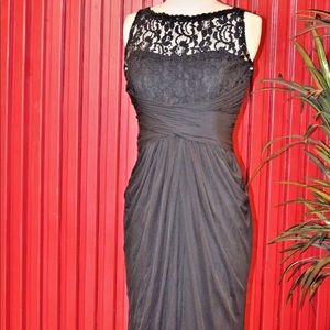 David’s Bridal Long dress F19328 14 prom lace